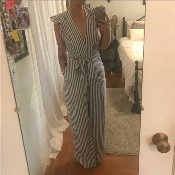 Navy and White Jumpsuit! - Picture 3 of 4